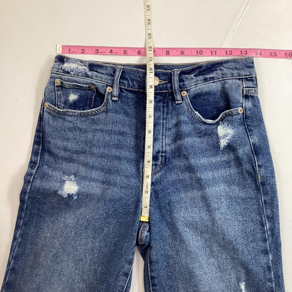 Calvin Klein High Rise Straight Button Fly Jeans - Picture 8 of 9